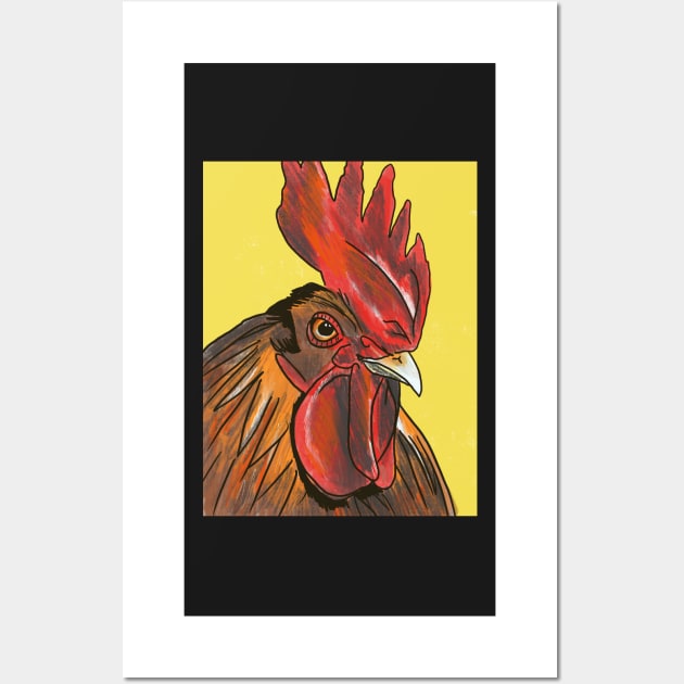 Rooster Wall Art by shehitsback